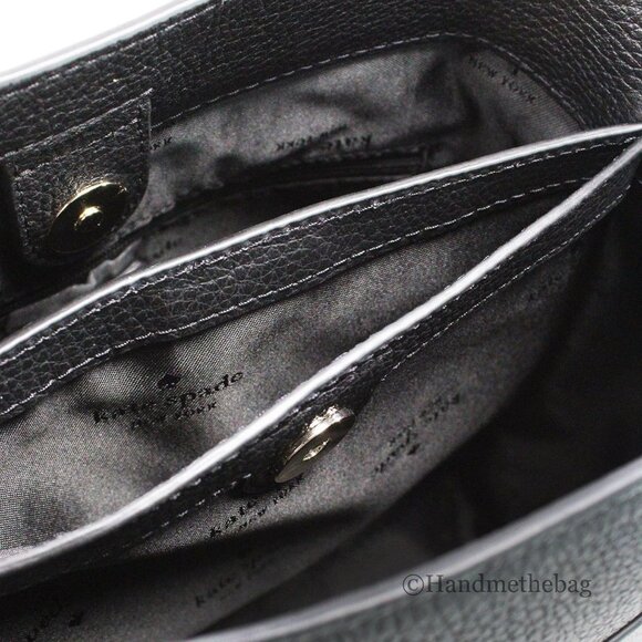 NEW Kate Spade Leila Small Black Bucket Shoulder Crossbody Bag Handbag Purse - Picture 9 of 9